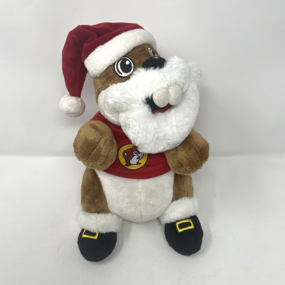 Buc-ee's Santa Beaver Plush 10" Stuffed Animal Christmas Holiday‎ Buc-ees Beard